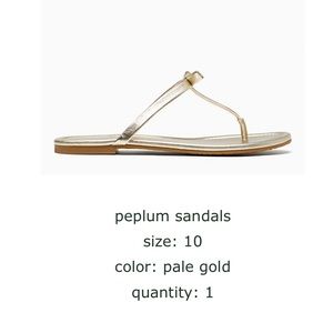 Kate spade peplum sandals